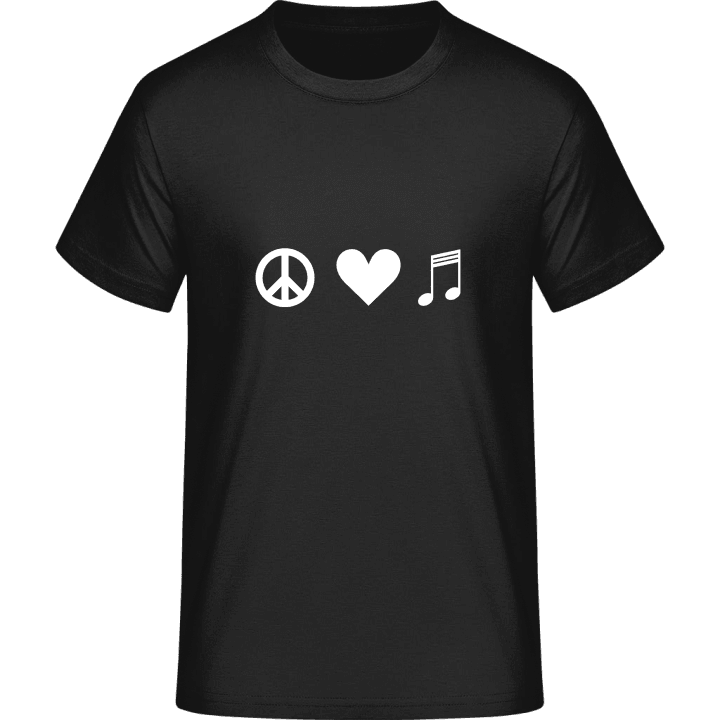 Peace Heart Music T-skjorte contain pic