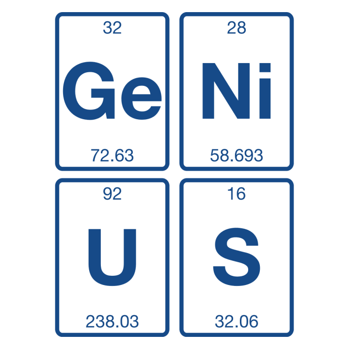 Genius Chemical Elements Vrouwen Sweatshirt 0 image
