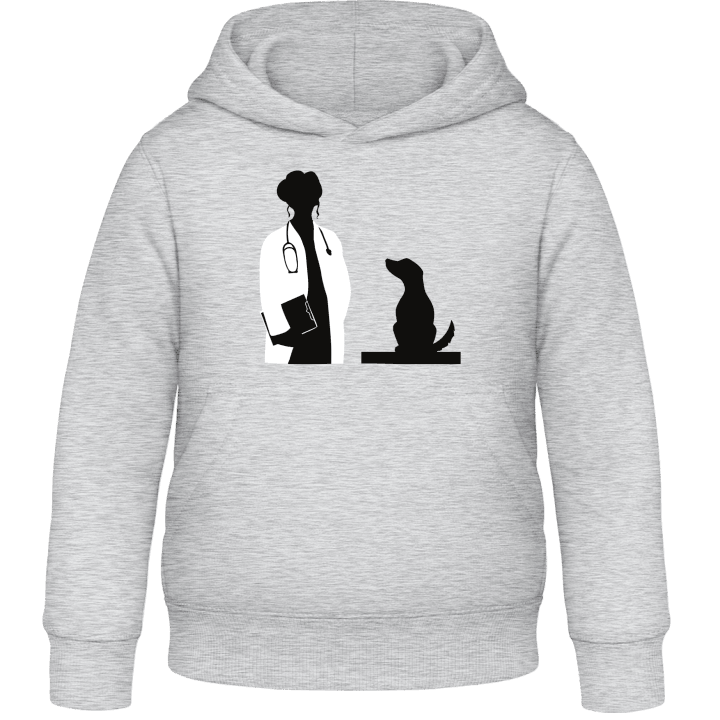 Female Veterinarian With Dog Barn Hoodie contain pic