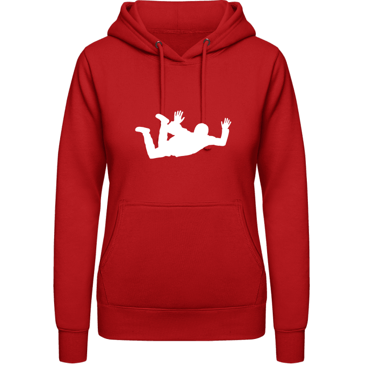 Skydiver Free Fall Silhouette Vrouwen Hoodie contain pic