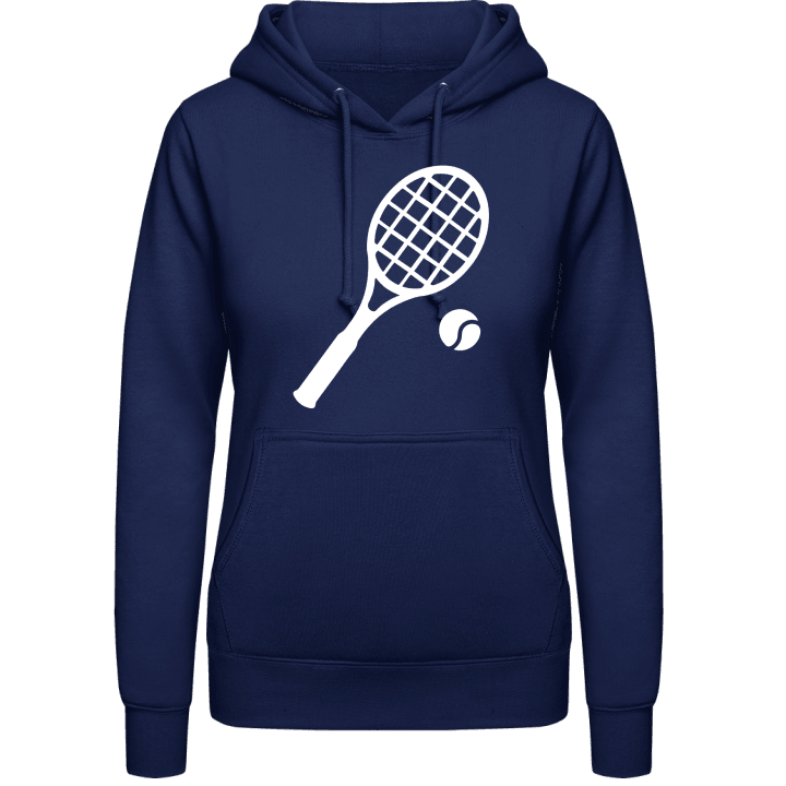 Tennis Racket and Ball Hoodie för kvinnor contain pic