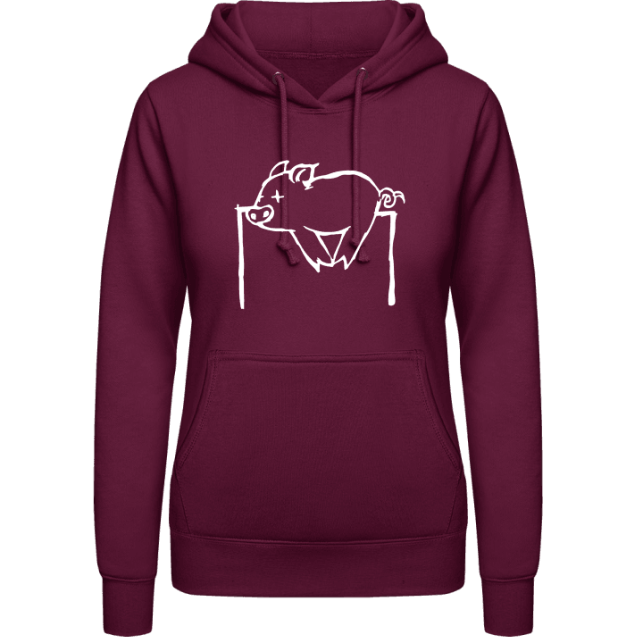Pig On The Skewer Vrouwen Hoodie contain pic