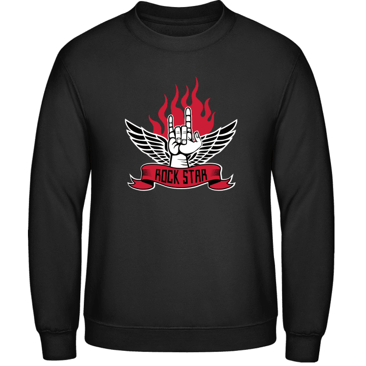 Rock Star Hand Flame Sweatshirt 0 image