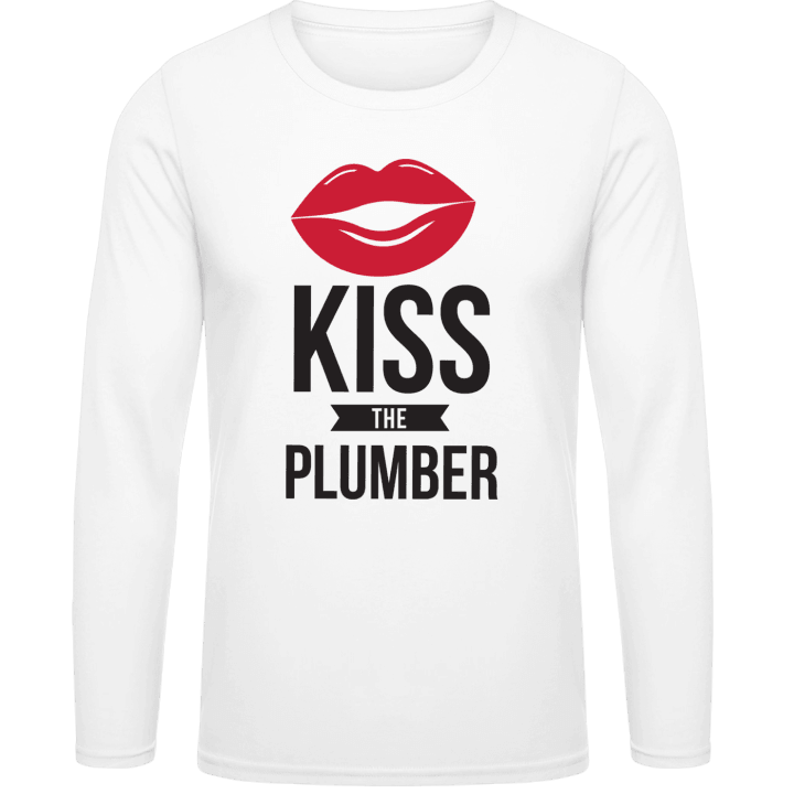 Kiss The Plumber Langermet skjorte contain pic