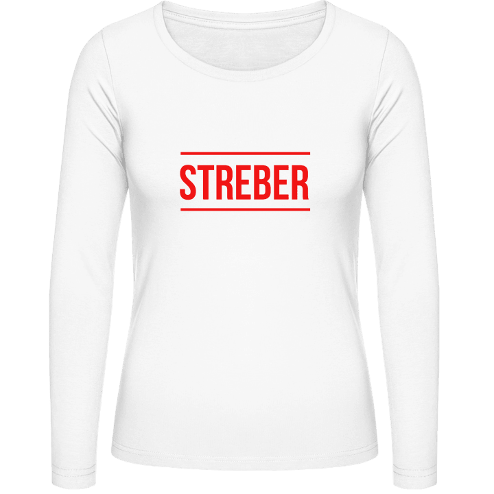 Streber Frauen Langarmshirt contain pic