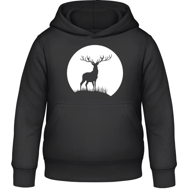 Deer in Moonlight Kids Hoodie 0 image