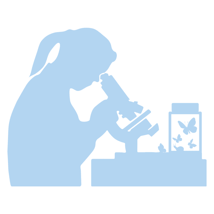 Biologist Silhouette Female Kinder T-Shirt 0 image