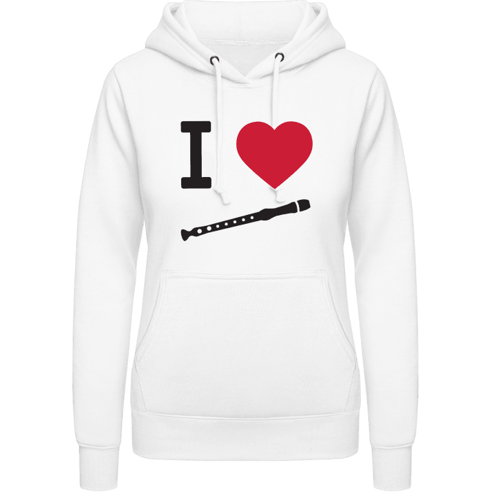 I Heart Recorder Vrouwen Hoodie contain pic