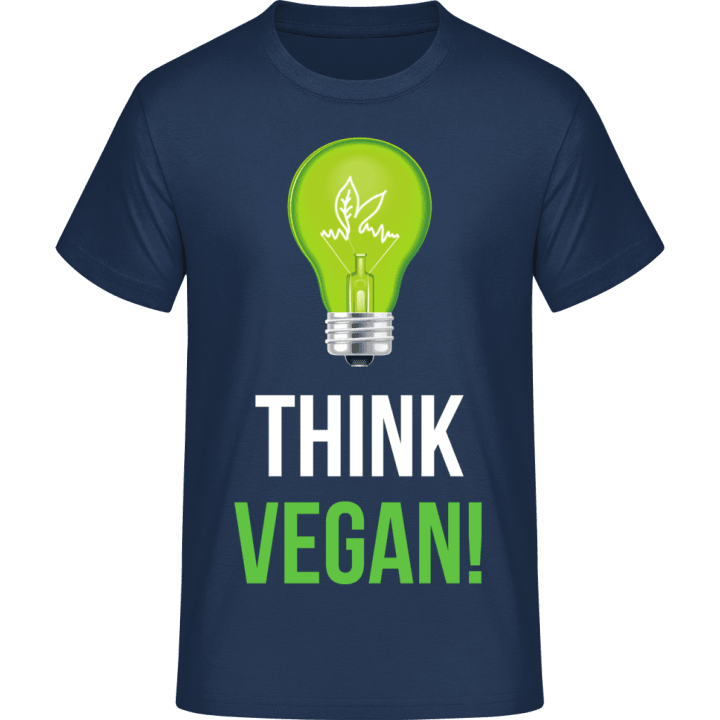 Think Vegan Logo Maglietta contain pic