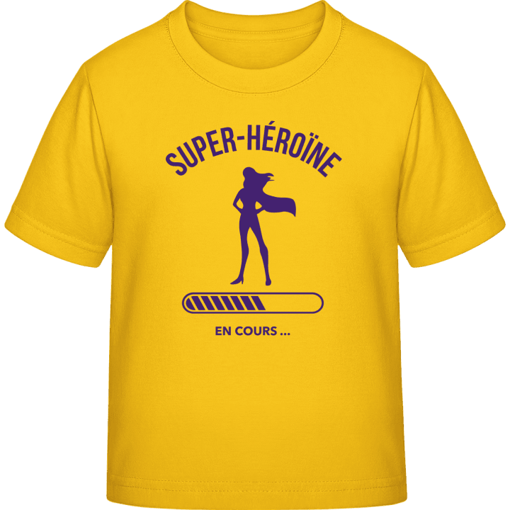 Super-Héroïne En Cours T-shirt pour enfants contain pic