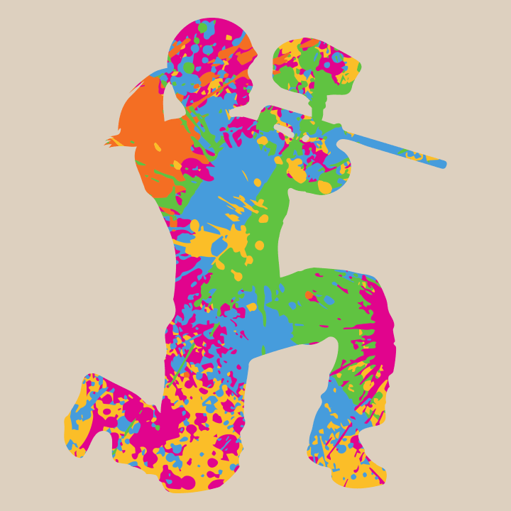 Paintball Girl Colored Naisten pitkähihainen paita 0 image