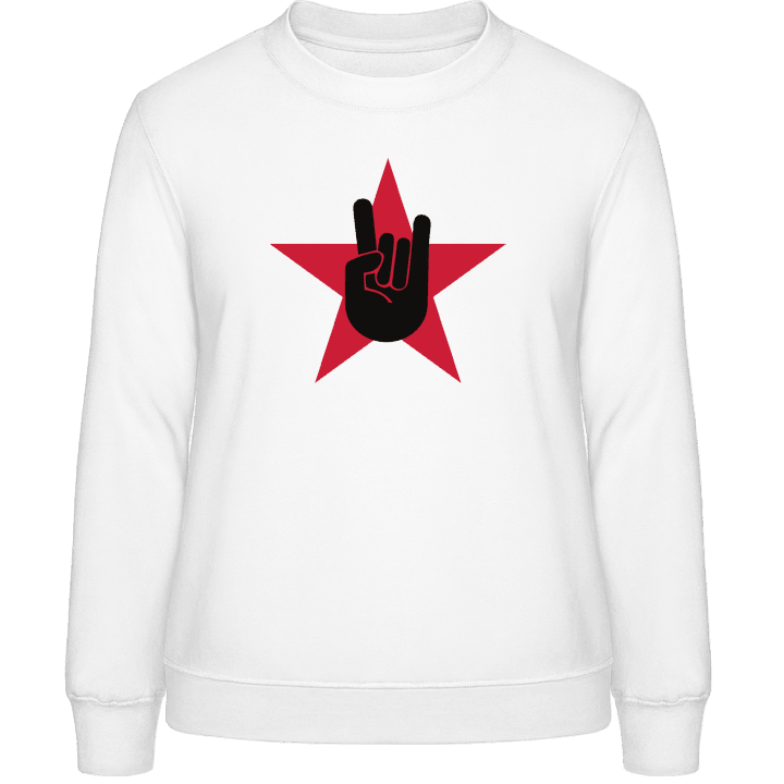 Rock Star Hand Sweatshirt för kvinnor contain pic