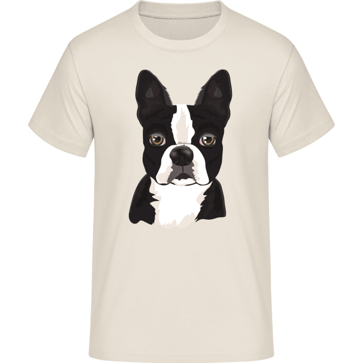 Boston Terrier Tête réaliste T-Shirt 0 image