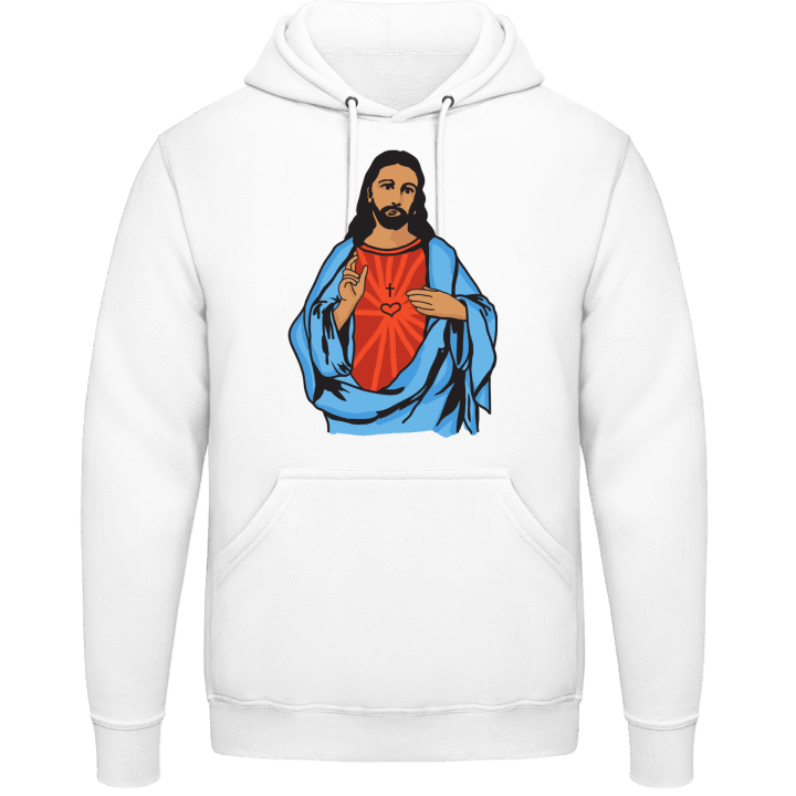 Jesus Illustration Felpa con cappuccio contain pic