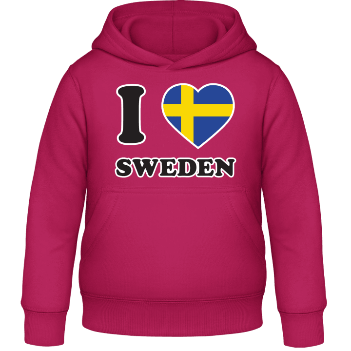 I Love Sweden Kids Hoodie 0 image