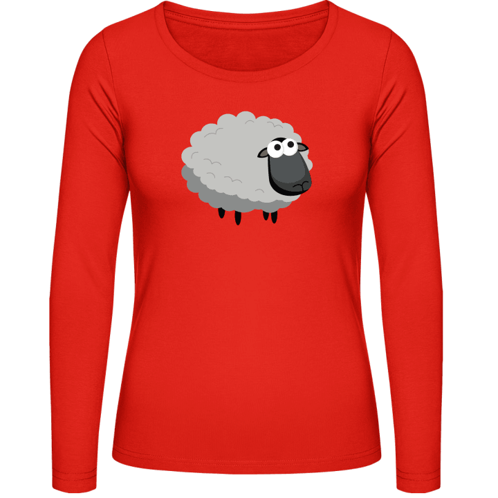Cute Sheep Langærmet skjorte til kvinder 0 image