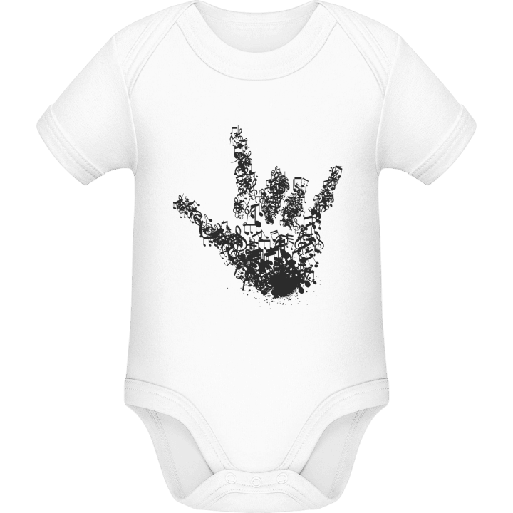 Rock On Hand Stylish Baby Strampler contain pic