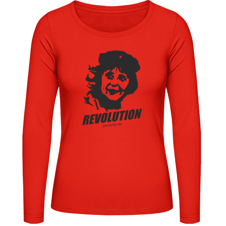 Merkel Revolution Vrouwen Lange Mouw Shirt contain pic
