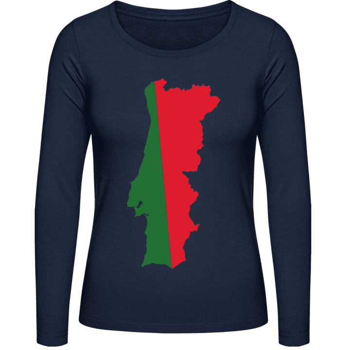 Portugal Flag Frauen Langarmshirt contain pic