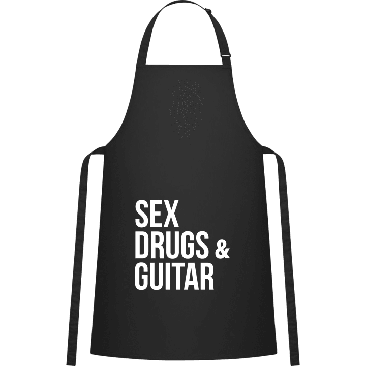 Sex Drugs Guitar Delantal de cocina contain pic