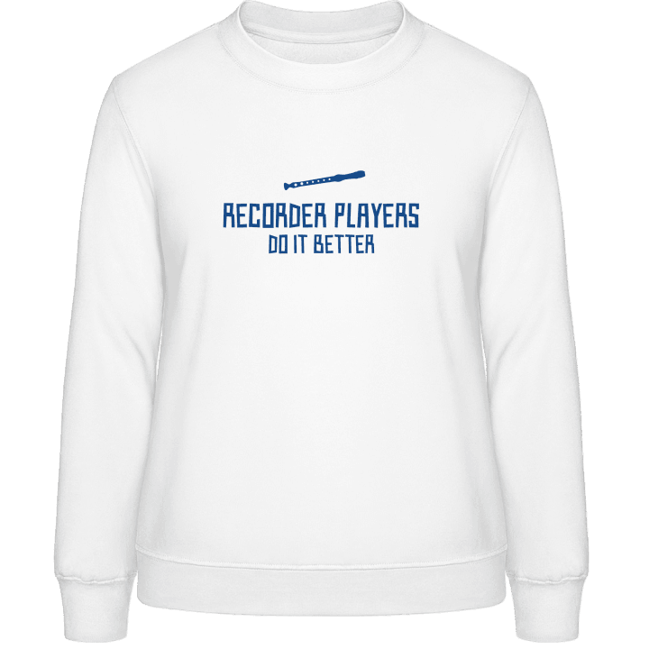 Recorder Player Do It Better Sweatshirt för kvinnor contain pic