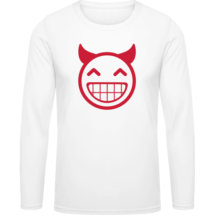 Devil Smiling T-shirt à manches longues contain pic