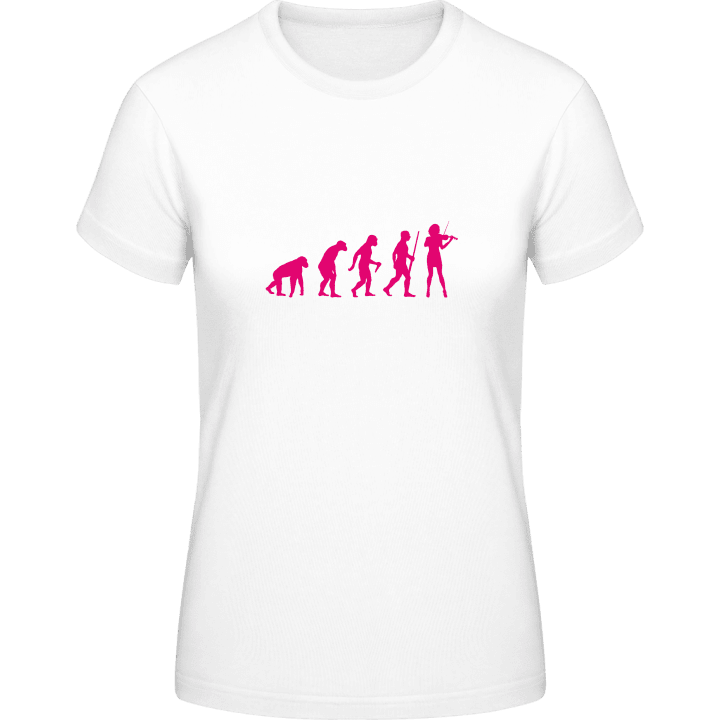 Female Violin Player Evolution T-shirt til kvinder 0 image