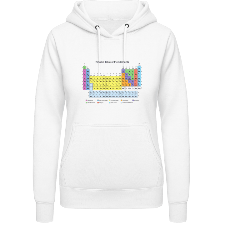 Periodic Table of the Elements Hoodie för kvinnor contain pic