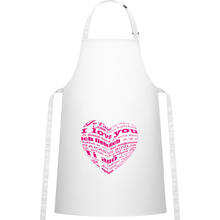 I Love You Languages Kitchen Apron contain pic