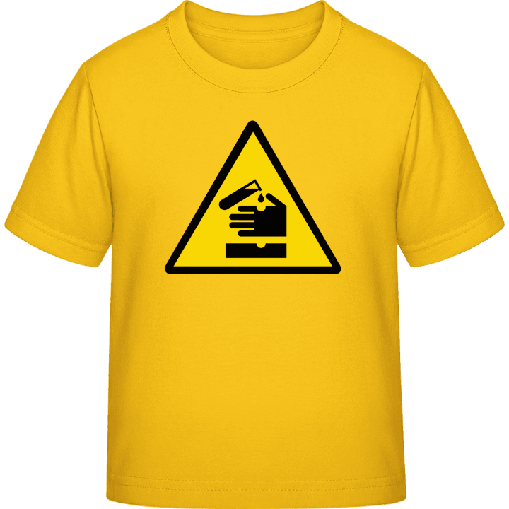 Corrosive Danger Acid Maglietta per bambini contain pic