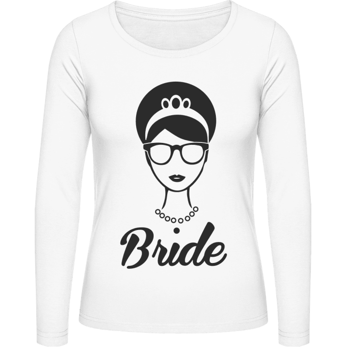 Nerd Bride Langermet skjorte for kvinner contain pic