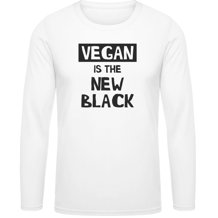 Vegan Is The New Black Long Sleeve Shirt contain pic