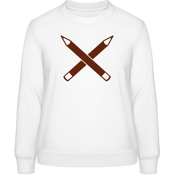 Crossed Pencils Sweatshirt för kvinnor contain pic