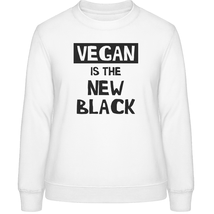 Vegan Is The New Black Frauen Sweatshirt contain pic