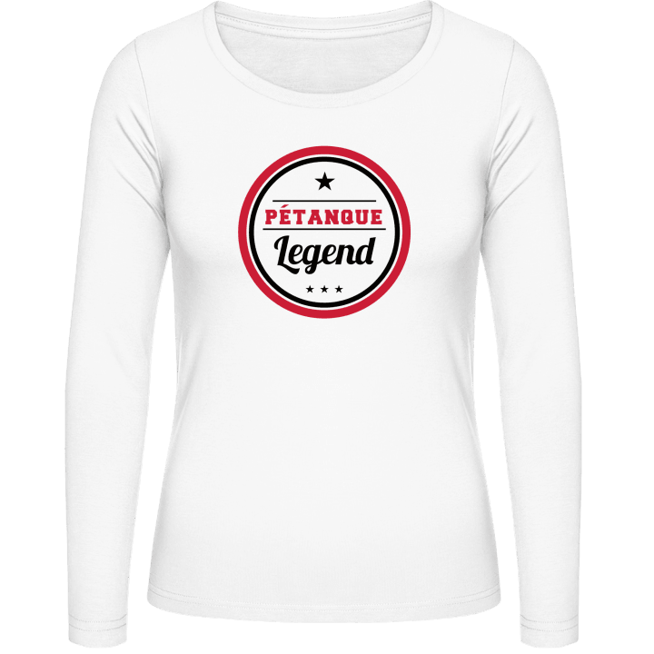 Pétanque Legend Camisa de manga larga para mujer contain pic