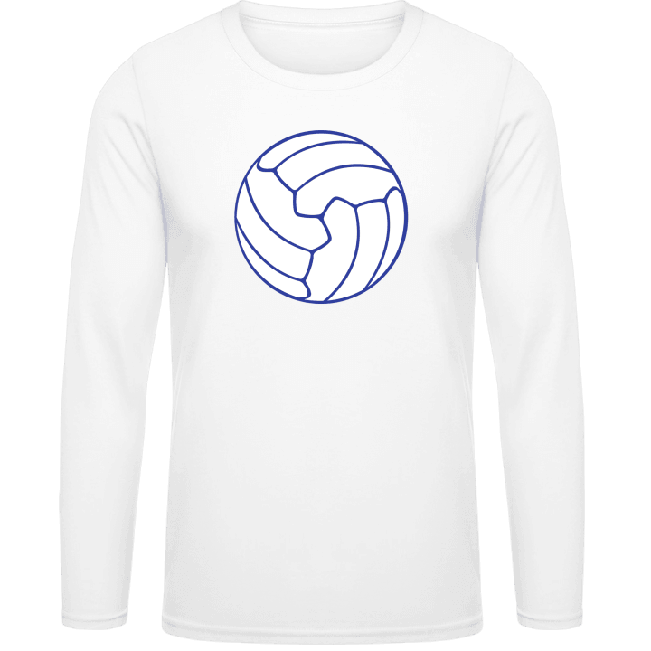 White Volleyball Ball Langarmshirt contain pic