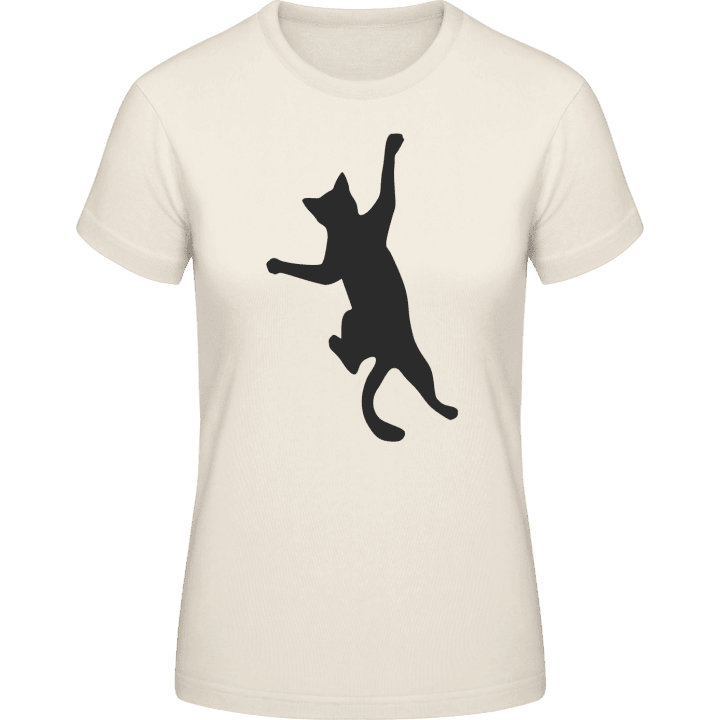 Cat Climbing Effect T-shirt för kvinnor 0 image
