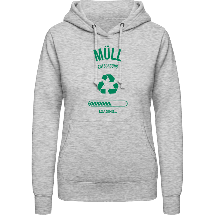 Müll Entsorgung Loading Women Hoodie contain pic