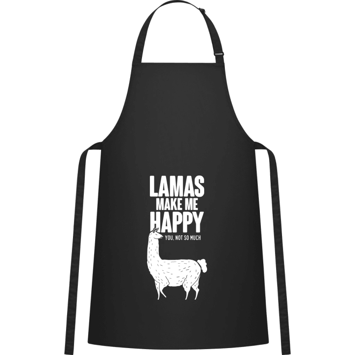 Llamas Make Me Happy Kitchen Apron 0 image