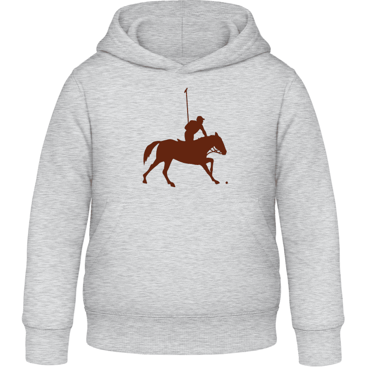 Polo Player Silhouette Kids Hoodie contain pic