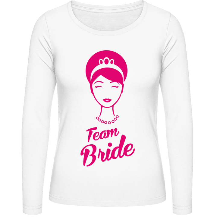 Team Bride Princess Head Camisa de manga larga para mujer contain pic
