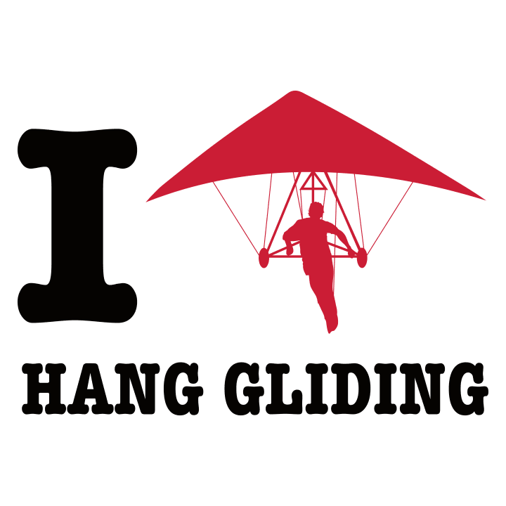 I Love Hang Gliding Langermet skjorte for kvinner 0 image