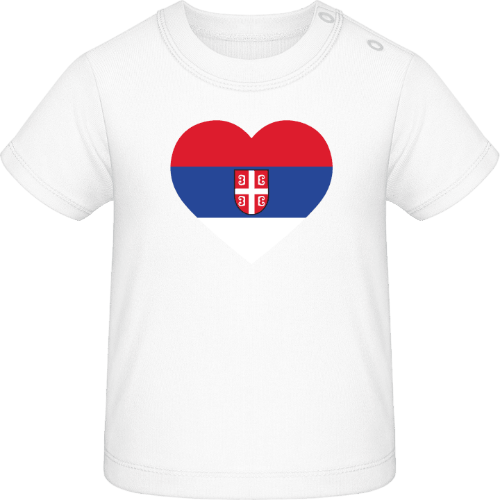 Serbia Heart Flag Baby T-skjorte contain pic