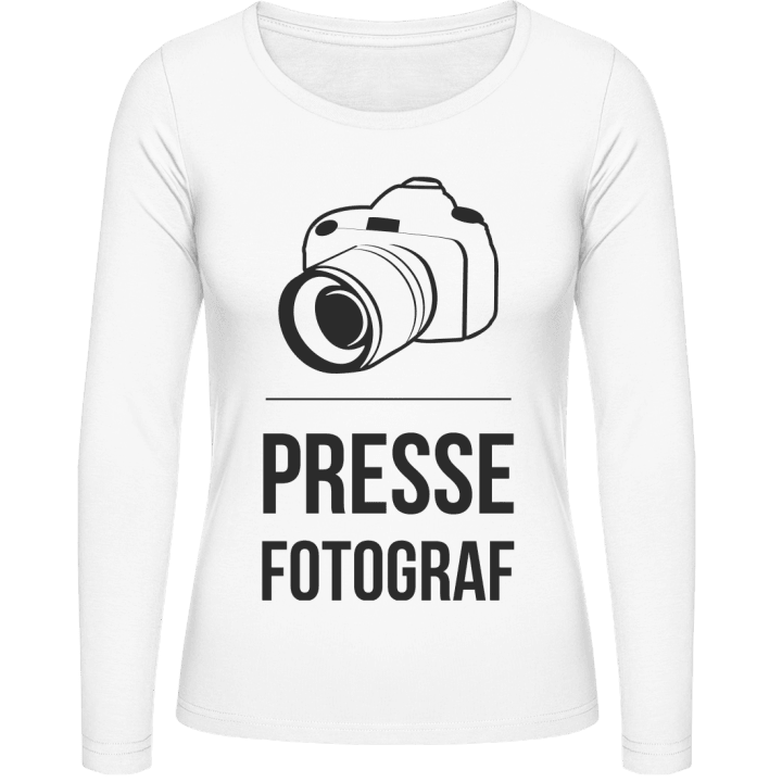 Pressefotograf Langermet skjorte for kvinner contain pic