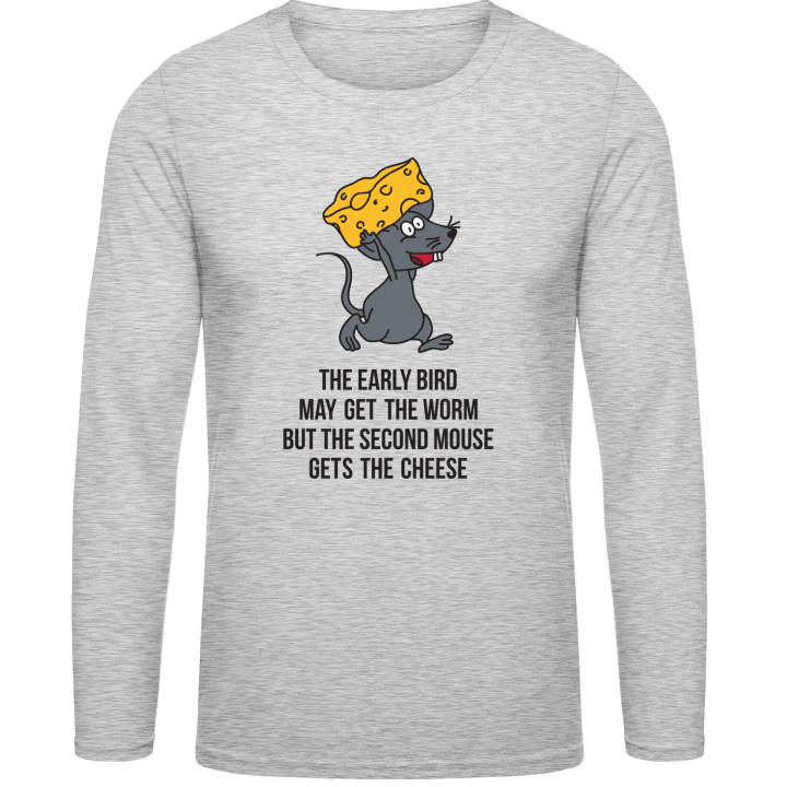 Early Bird Second Mouse Camicia a maniche lunghe contain pic