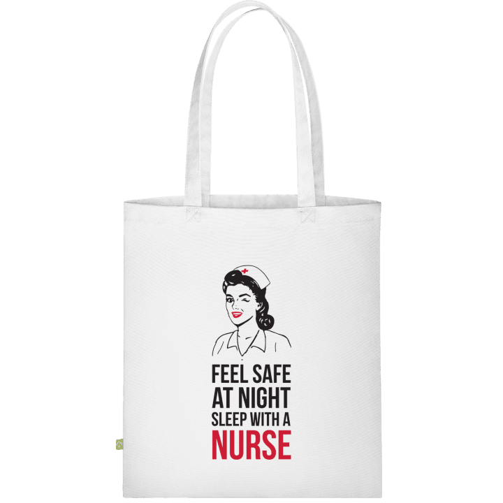 Feel Safe at Night Sleep With a Nurse Stoffen tas contain pic