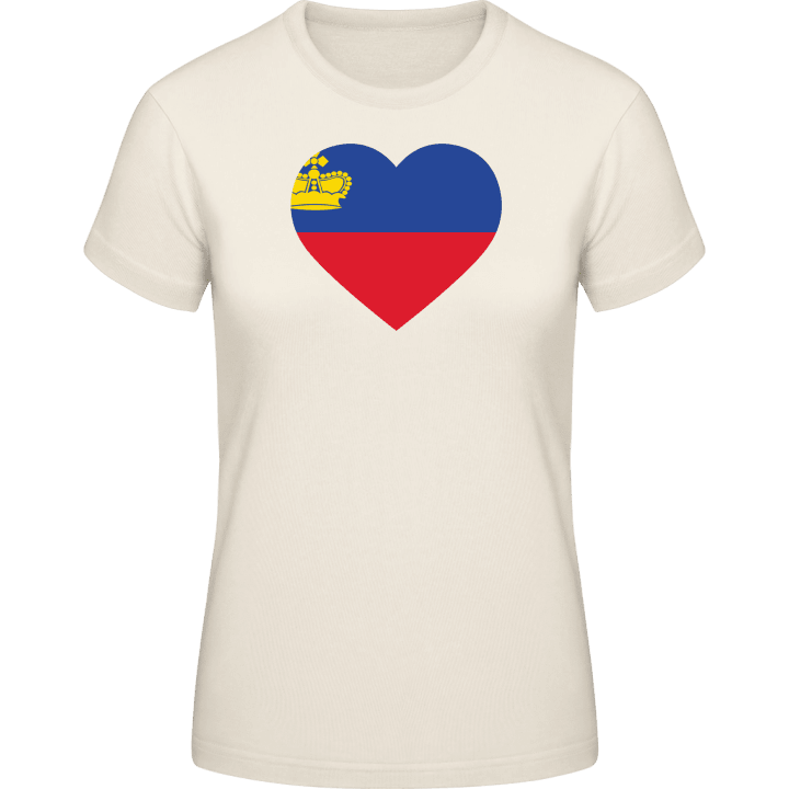 Liechtenstein Heart T-shirt för kvinnor 0 image