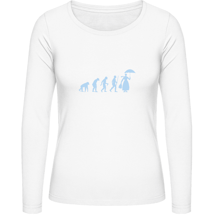 Mary Poppins Evolution Frauen Langarmshirt contain pic