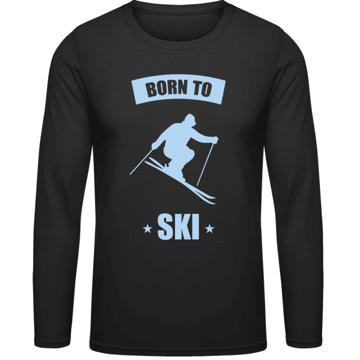 Born To Ski Shirt met lange mouwen contain pic