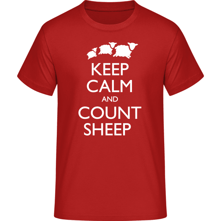 Keep Calm And Count Sheep T-Shirt contain pic